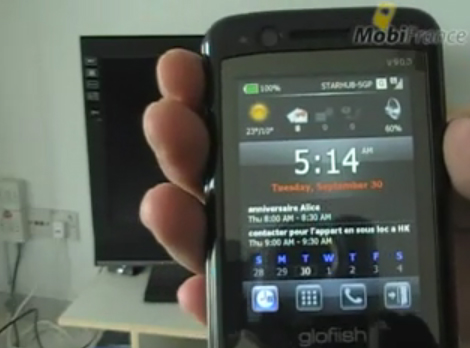 Glofiish V900 prezentat de mobifrance
